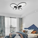 Modern Butterfly Shaped Dimmable LED Flush Mount Ceiling Light for Kids Bedroom and Nursery
