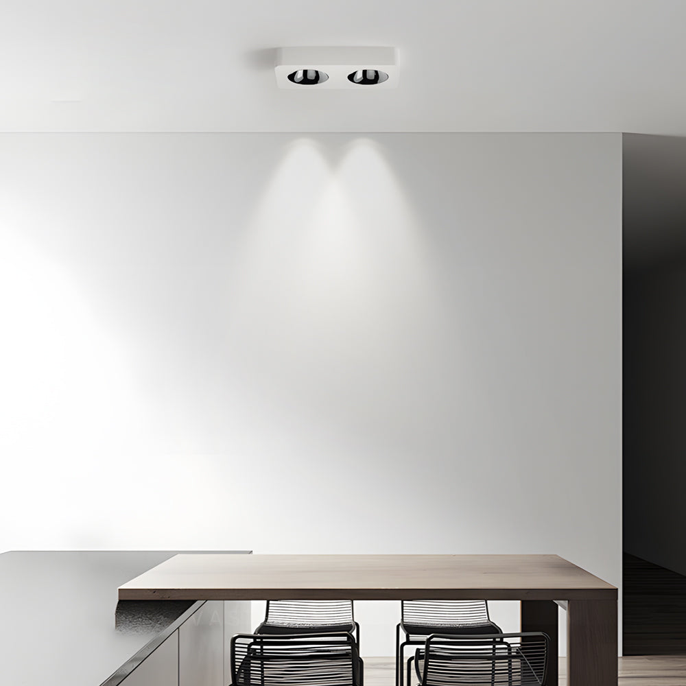 Modern Geometric Ultra Thin LED Ceiling Light with Honeycomb Anti Glare Filter