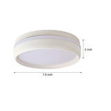 Modern Round LED Flush Mount Ceiling Light with Acrylic Shade for Bedroom Hallway and Living Room