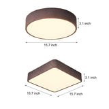 Nordic LED Flush Mount Ceiling Light with 3 Color Dimming for Modern Interiors