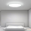 24 Inch Ultra Thin Round LED Flush Mount Ceiling Light Modern Dimmable White Aluminum Fixture