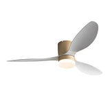 52 Inch Modern LED Ceiling Fan with Remote Control Dimmable 3 Blade Quiet Light Fixture