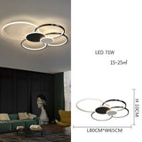 Contemporary Geometric LED Circle Cluster Flush Mount Ceiling Light for Modern Interiors
