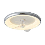 Modern Flush Mount LED Ceiling Fan with Remote 4 Speed Quiet Motor and Dimmable 3 Blade Lamp