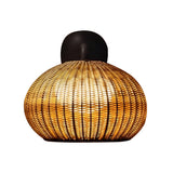 Modern Waterproof Rattan Lantern Outdoor Wall Sconce and Garden Hanging Pendant Lamp