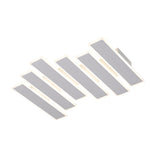 Modern White Geometric Linear LED Ceiling Light Dimmable Flush Mount with Remote Control