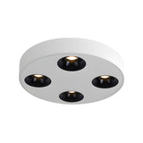 Modern 9.1 Inch Round LED Flush Mount Ceiling Light 4 Light Ultra Thin Low Profile Aluminum Fixture