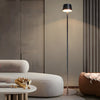 Modern 48.8 Inch Black Rechargeable LED Floor Lamp with Touch Dimming and IP54 Waterproof Rating