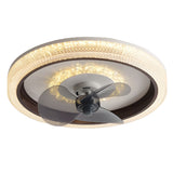 Modern Dimmable LED Ceiling Fan with 360 Degree Rotation and Remote Control for Bedroom