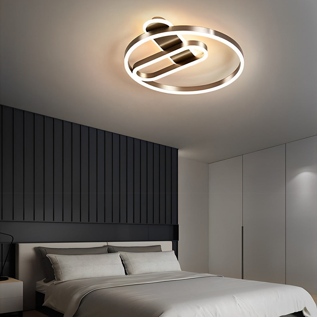 Geometric Cluster LED Ceiling Light Modern Flush Mount Fixture for Dining Room