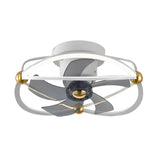 Modern Bladeless Ceiling Fan with Dimmable LED Light and Remote Control for Low Ceilings