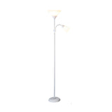 Modern 67 Inch Torchiere Floor Lamp with Adjustable Side Reading Light and Color Dimming