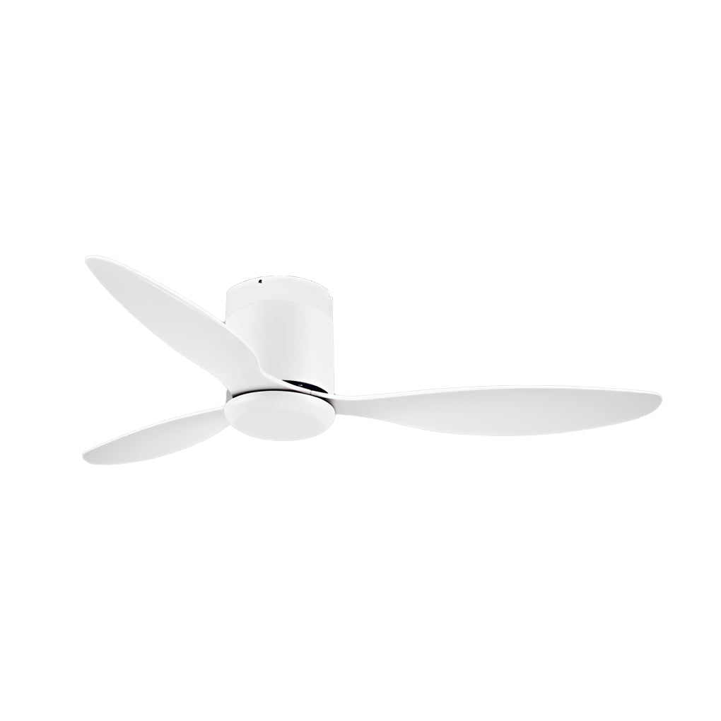 Modern 52 Inch Ceiling Fan with Dimmable LED Light and Remote 3 Blade Silent Motor Flush Mount