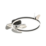 Modern Acrylic Butterfly Ring LED Ceiling Fan with 3 Step Dimming Mute Motor