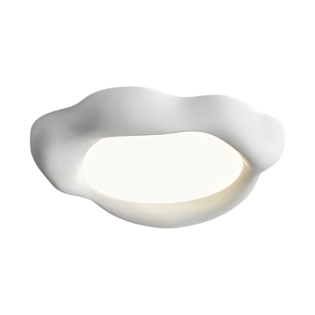 Handmade Wabi Sabi Cloud LED Ceiling Light with Three Step Dimming and Acrylic Diffuser