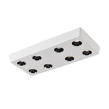 Ultra Thin Rectangular LED Flush Mount Ceiling Light Honeycomb Anti Glare Indoor Aluminum Fixture