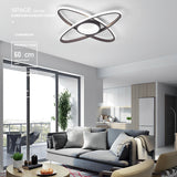 Artistic Geometric Oval Dimmable LED Flush Mount Ceiling Lamp for Modern Living Spaces