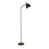 Modern 62 Inch Adjustable Metal Reading Floor Lamp with Rotatable Cone Shade and LED Bulb