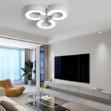 Modern Flower Cluster LED Ceiling Light Dimmable Flush Mount Fixture for Bedroom and Living Room