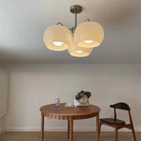 3 Light White Glass Pendant Chandelier Vintage Industrial Hanging Ceiling Light