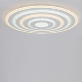 Modern Concentric Circle LED Flush Mount Ceiling Light Dimmable Round Fixture for Living Room