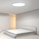 30 Inch Modern Round LED Ultrathin Flush Mount Ceiling Light with Dimmable Options