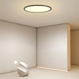30 Inch Modern Round LED Ultrathin Flush Mount Ceiling Light with Dimmable Options