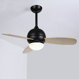 36 Inch Modern Nordic LED Ceiling Fan with Remote Control Dimmable Light for Living Room and Bedroom