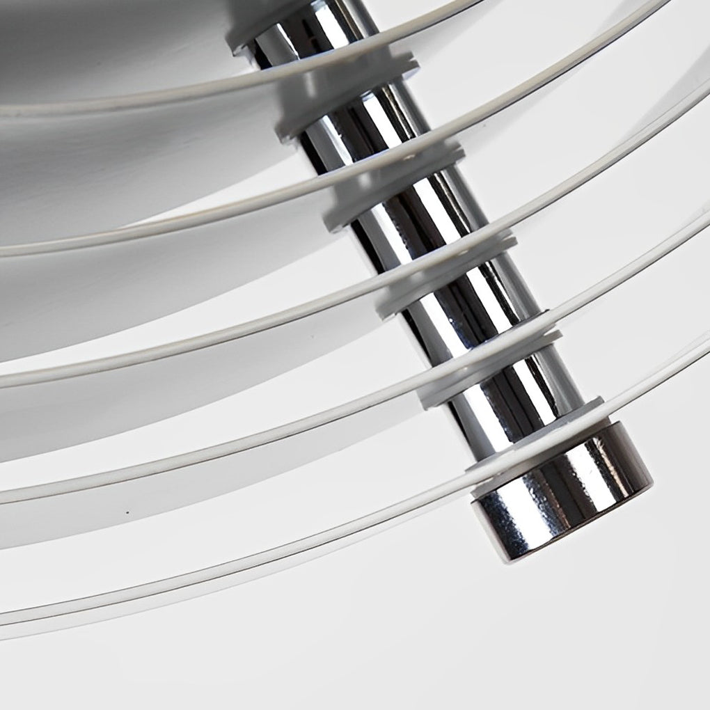 360 Degree Rotatable White Metal Nordic Pendant Lamp Modern Adjustable Iron Hanging Light for Bedroom