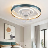 360 Degree Rotating Low Profile LED Ceiling Fan with Stepless Dimming Remote Control