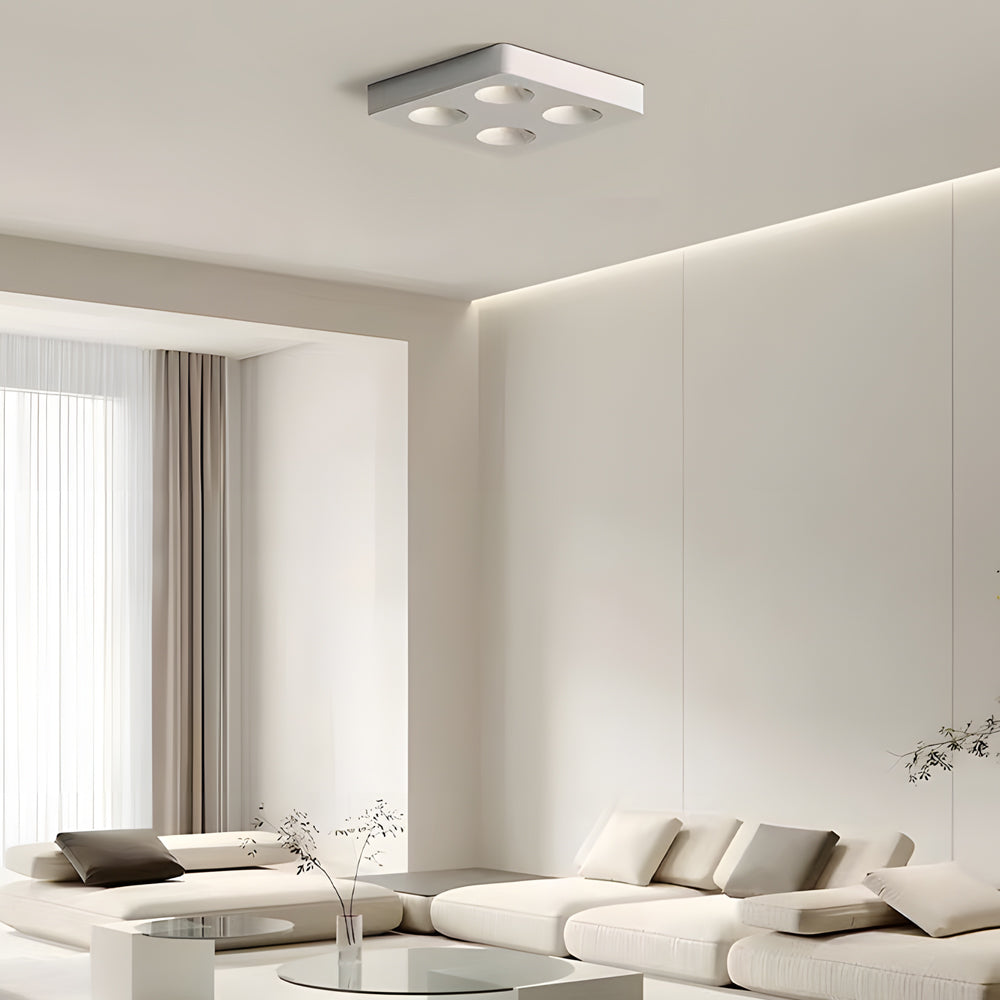 Modern Geometric Ultra Thin LED Ceiling Light with Honeycomb Anti Glare Filter