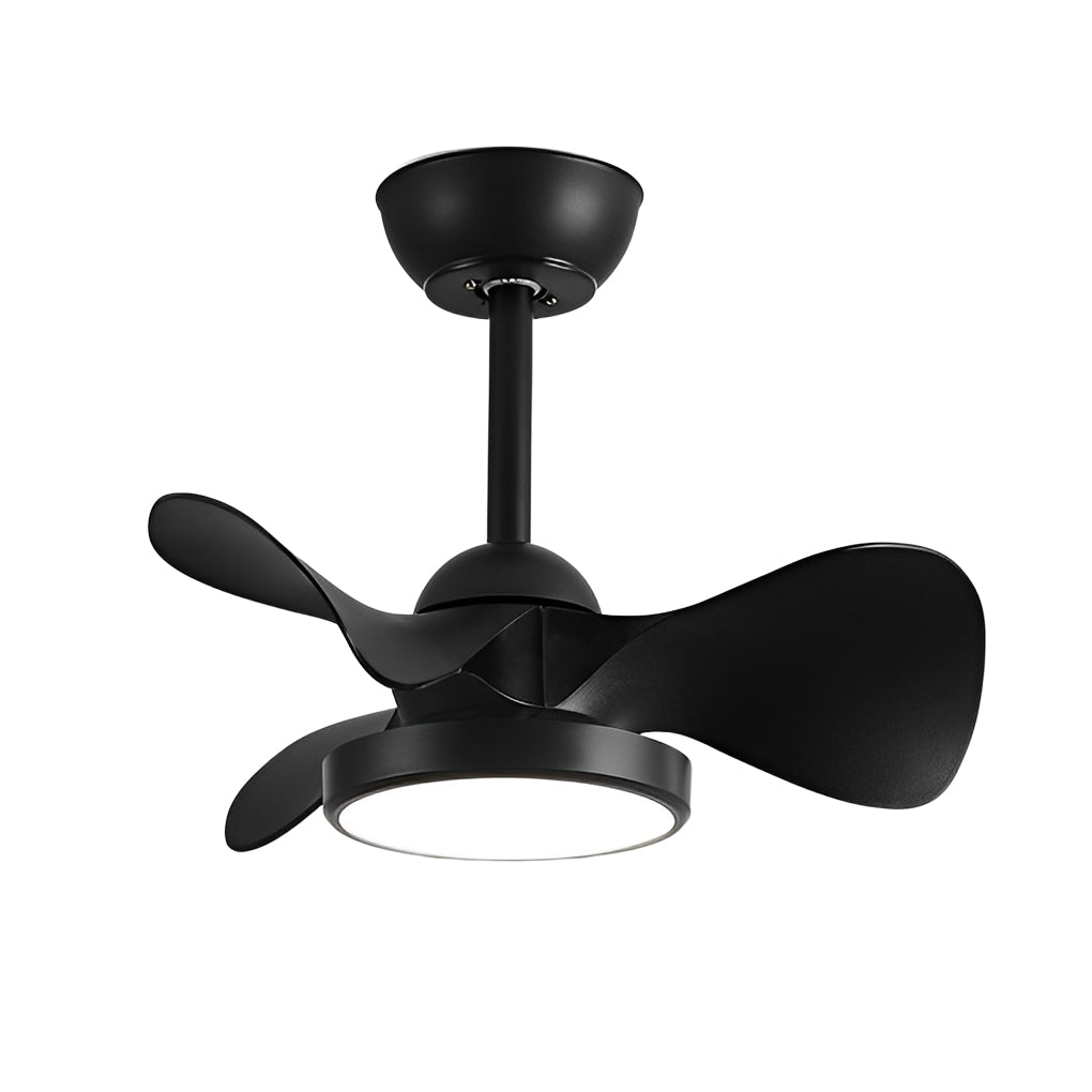 Modern 3 Blade LED Ceiling Fan with Remote Dimmable Light and Quiet Inverter Motor for Bedroom