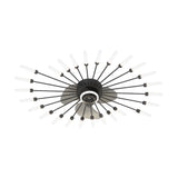 Modern Flower Petal Nordic Ceiling Fan with LED Light and Three Step Dimming for Bedrooms and Living Spaces