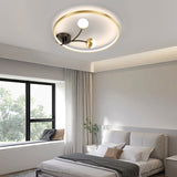 Modern LED Ceiling Light Round Acrylic Ball Flower Design with 3 Color Dimming