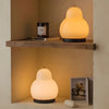 Glass Pear LED Table Lamp with Touch Control and 3 Color Dimming Modes Portable Ambient Light