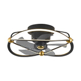 Modern Bladeless Ceiling Fan with Dimmable LED Light and Remote Control for Low Ceilings
