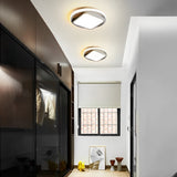 Modern Geometric LED Flush Mount Ceiling Light Square and Round Metal Cluster Lighting