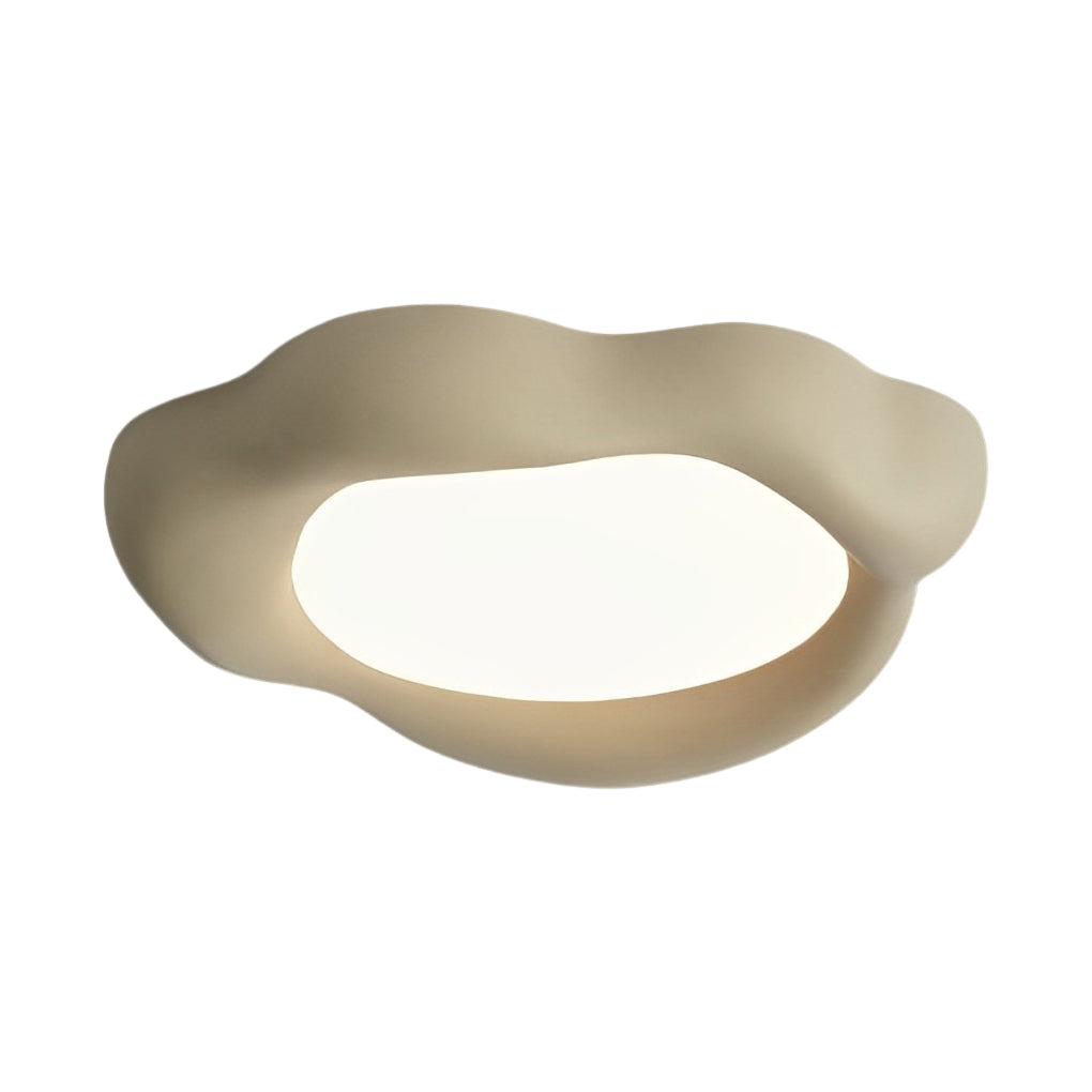 Handmade Wabi Sabi Cloud LED Ceiling Light with Three Step Dimming and Acrylic Diffuser