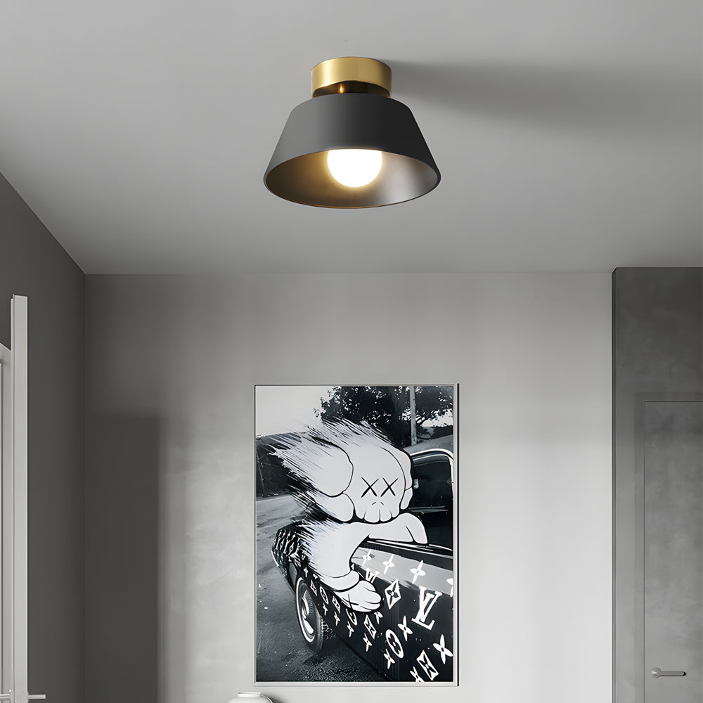 10 Inch Modern Round Flush Mount Ceiling Light with 3 Color Dimming for Hallway and Entrance