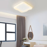 Modern Square Stars LED Ceiling Light Fixture for Kids Bedroom Milky White 3 Step Dimming