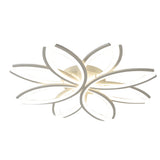 Modern Flower Shaped Acrylic LED Ceiling Light Dimmable Flush Mount Fixture for Bedroom and Living Room
