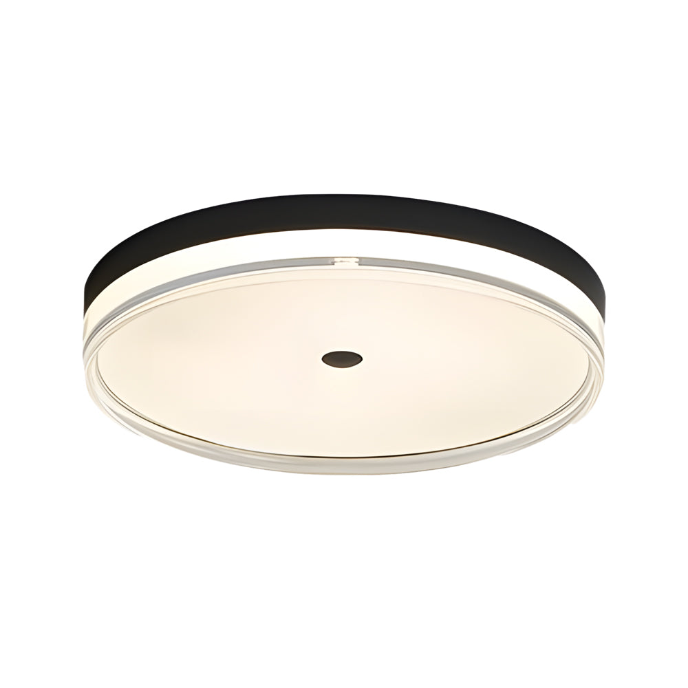 Dimmable Circular LED Ceiling Light with Acrylic Shade and Modern Minimalist Design
