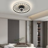 Nordic Low Profile Ceiling Fan with Three Color Dimming LED Lighting and Quiet Motor