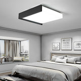 Modern Nordic Square LED Flush Mount Ceiling Lamp with Stepless Dimming