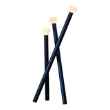 Modern 3 Light Metal Stick Standing Lamp with Glass Shades and Dimmable Switch