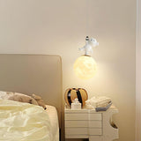 3D Moon and Animal Pendant Light for Kids Nursery Room Decorative Ceiling Hanging Lamp