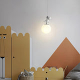 3D Moon and Animal Pendant Light for Kids Nursery Room Decorative Ceiling Hanging Lamp
