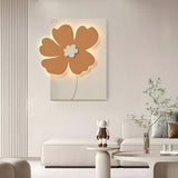 3D Sandstone Flower LED Wall Art Decorative Painting with USB and Remote Control