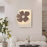 3D Sandstone Flower LED Wall Art Decorative Painting with USB and Remote Control