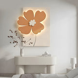 3D Sandstone Flower LED Wall Art Decorative Painting with USB and Remote Control